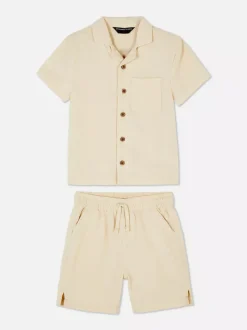Zestaw z koszulą i szortami z krótkim rękawem