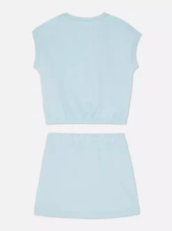 Zestaw z koszulką bez rękawów i spódnicą