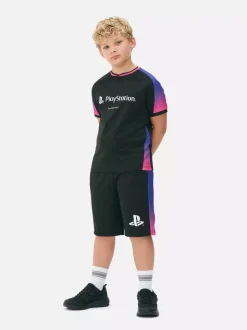 Zestaw z T-shirtem i szortami z motywem PlayStation