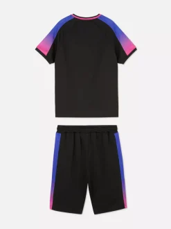 Zestaw z T-shirtem i szortami z motywem PlayStation